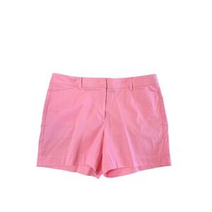 Talbots Perfect Short 5 Inch Pink Cotton Stretch Chino Shorts Womens 14 NEW